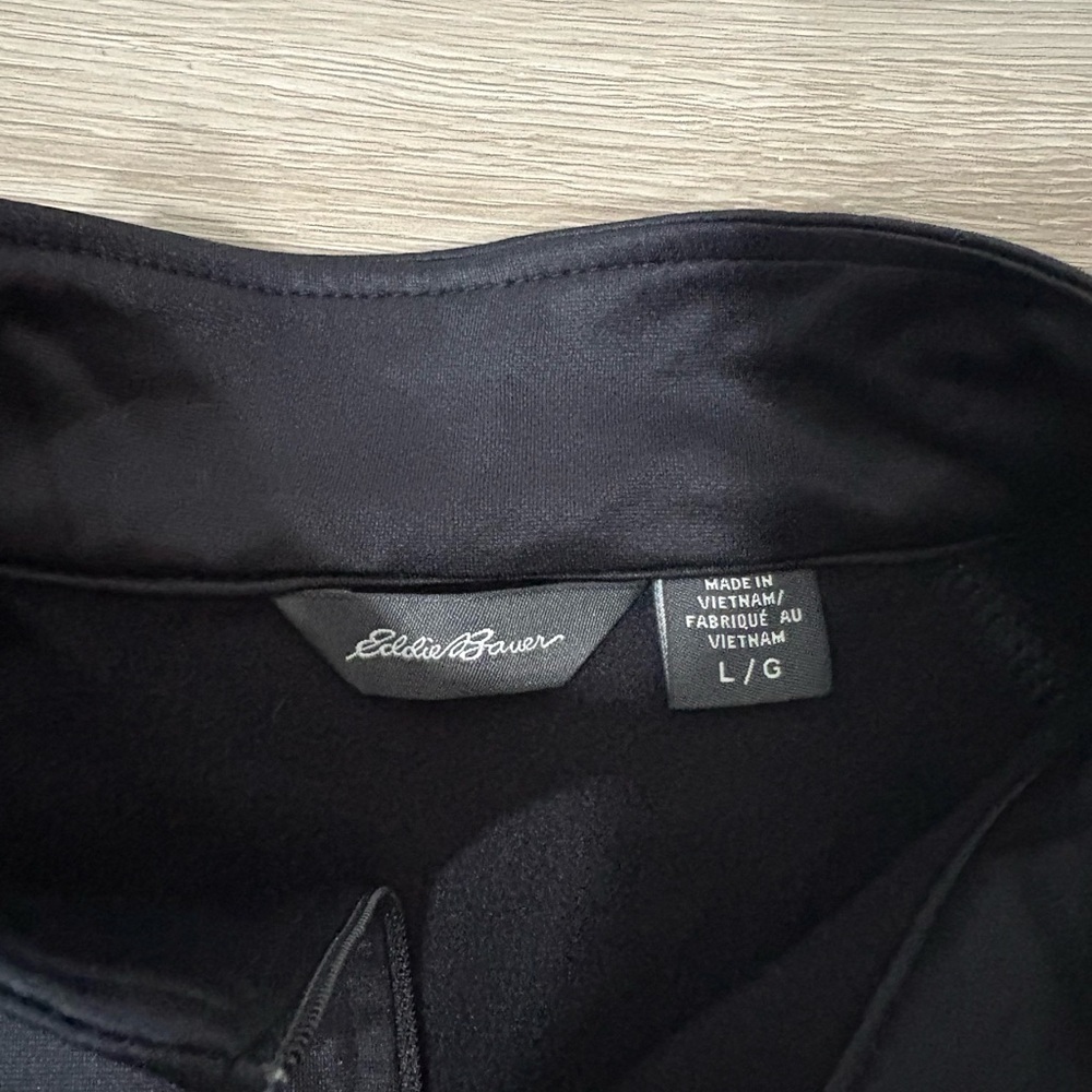 Eddie Bauer Womens Black Quarter-Zip Top - Picture 2 of 8